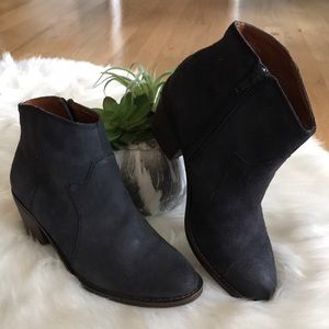 Lucky Brand suede heeled ankle boots
